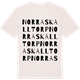 Vintage White t-shirt med Norra Skalltorp ordlek t-shirt