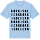 Blue Soul t-shirt med Norra Solberg ordlek t-shirt