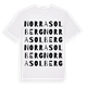 Norra Solberg ordlek t-shirt
