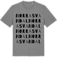 Mid Heather Gray t-shirt med Norra Svandal ordlek t-shirt