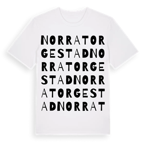 Norra Torgestad ordlek t-shirt – ekologisk bomull t-shirt från Pinshirt