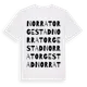 White t-shirt med Norra Torgestad ordlek t-shirt