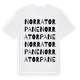 White t-shirt med Norra Torpane ordlek t-shirt