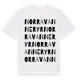 White t-shirt med Norra Vanneryr ordlek t-shirt