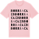 Pink Cotton t-shirt med Norrbacken ordlek t-shirt
