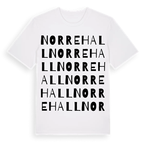 Norrehall ordlek t-shirt – ekologisk bomull t-shirt från Pinshirt