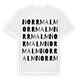 White t-shirt med Norrmalm ordlek t-shirt