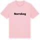 Pink Cotton t-shirt med Norrskog fetstil t-shirt