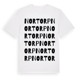 Nortorp ordlek t-shirt – ekologisk bomull t-shirt från Pinshirt