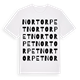 Nortorpet ordlek t-shirt