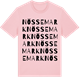 Pink Cotton t-shirt med Nössemark ordlek t-shirt