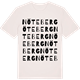 Vintage White t-shirt med Nöteberg ordlek t-shirt