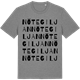 Mid Heather Gray t-shirt med Nötegiljan ordlek t-shirt