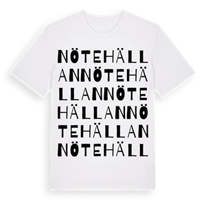 Nötehällan ordlek t-shirt – ekologisk bomull t-shirt från Pinshirt