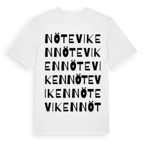 Nöteviken ordlek t-shirt – ekologisk bomull t-shirt från Pinshirt