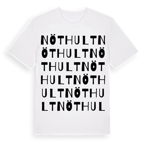 Nöthult ordlek t-shirt – ekologisk bomull t-shirt från Pinshirt
