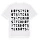 Nötsäter ordlek t-shirt