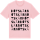 Pink Cotton t-shirt med Nötskär ordlek t-shirt
