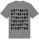 Mid Heather Gray t-shirt med Nöttorp ordlek t-shirt