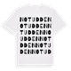 White t-shirt med Notudden ordlek t-shirt