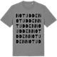 Mid Heather Gray t-shirt med Notudden ordlek t-shirt