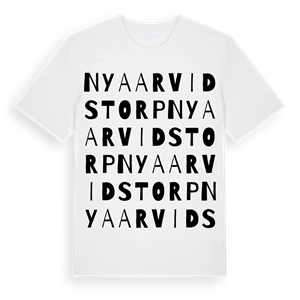 Nya Arvidstorp ordlek t-shirt – ekologisk bomull t-shirt från Pinshirt