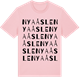 Pink Cotton t-shirt med Nya Åsle ordlek t-shirt