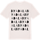 Vintage White t-shirt med Nya Dala ordlek t-shirt