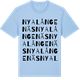 Blue Soul t-shirt med Nya Långenäs ordlek t-shirt