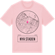 Pink Cotton t-shirt med Nya staden t-shirt