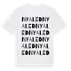 White t-shirt med Nyaled ordlek t-shirt