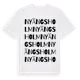 White t-shirt med Nyängsholm ordlek t-shirt