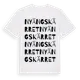 White t-shirt med Nyängskärret ordlek t-shirt