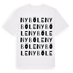 Nyböle ordlek t-shirt – ekologisk bomull t-shirt från Pinshirt