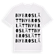 White t-shirt med Nybroslätt ordlek t-shirt