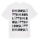 White t-shirt med Nybroslätt ordlek t-shirt