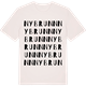Vintage White t-shirt med Nybrunn ordlek t-shirt