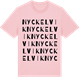 Pink Cotton t-shirt med Nyckelvik ordlek t-shirt
