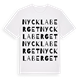 White t-shirt med Nycklaberget ordlek t-shirt
