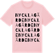 Pink Cotton t-shirt med Nycklagärde ordlek t-shirt