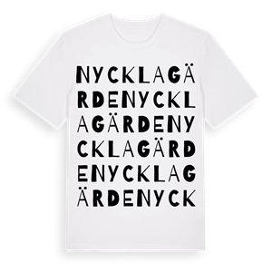 Nycklagärde ordlek t-shirt – ekologisk bomull t-shirt från Pinshirt