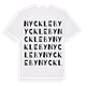 White t-shirt med Nyckleby ordlek t-shirt