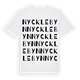 White t-shirt med Nycklebyn ordlek t-shirt