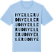 Blue Soul t-shirt med Nyellerud ordlek t-shirt