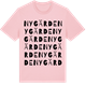 Pink Cotton t-shirt med Nygärde ordlek t-shirt