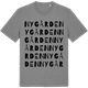 Mid Heather Gray t-shirt med Nygården ordlek t-shirt