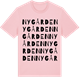Pink Cotton t-shirt med Nygården ordlek t-shirt