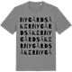 Mid Heather Gray t-shirt med Nygårdsåker ordlek t-shirt
