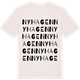 Vintage White t-shirt med Nyhagen ordlek t-shirt