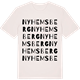 Vintage White t-shirt med Nyhemsberg ordlek t-shirt